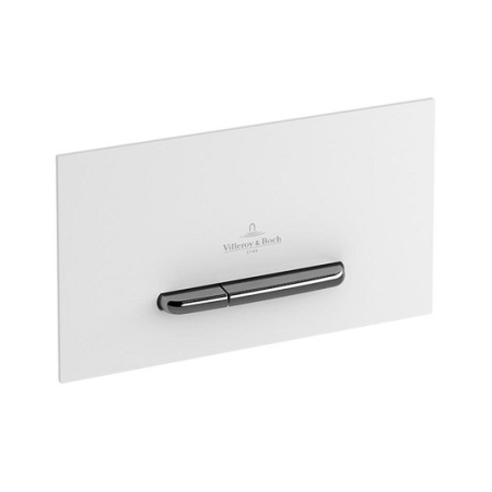 Кнопка смыва унитаза Villeroy&Boch ViConnect 922160RE белое стекло