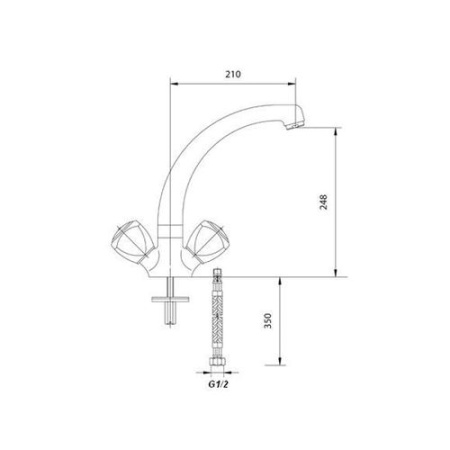 Смеситель для мойки MOFEM DIAMANT140-0003-61