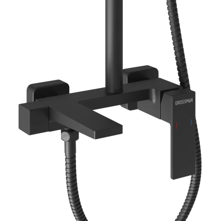 Душевая система Grossman Style 500.K35.05.210 черный матовый