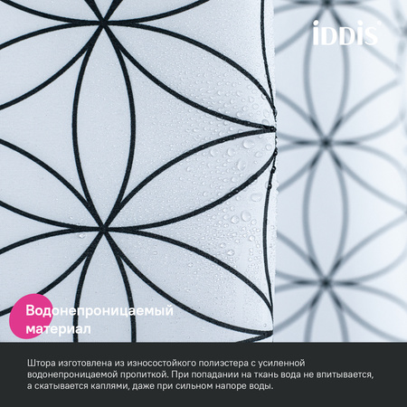 Шторка для ванны 200x180 IDDIS BB04P18i11