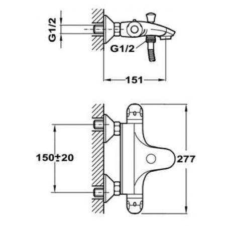 Термостат для ванны TEKA Indic Tektronik  8612102 (86.121.02)