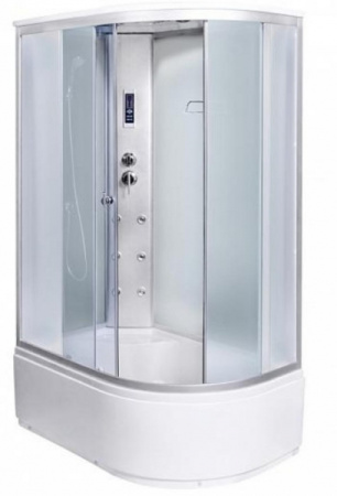 Душевая кабина матовое стекло левая Aqualux AQ-4073GFL Wh