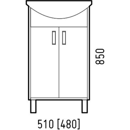 Тумба напольная Corozo Колор 50 SD-00001288