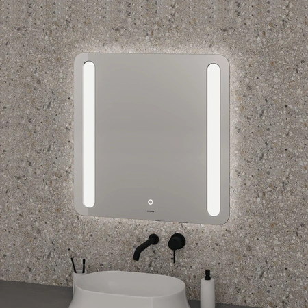Зеркало (70х70) Grossman Lara 137070 LED с сенсорным выключателем и гравировкой