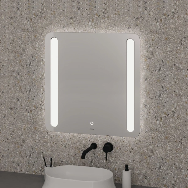 Зеркало (80х80) Grossman Lara 138080 LED с сенсорным выключателем и гравировкой