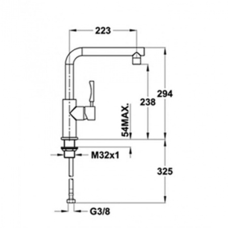 Смеситель для кухни TEKA INX 749140200 (74.914.02.00)