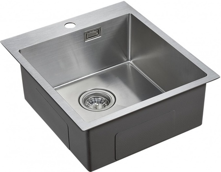 Кухонная мойка Paulmark Neckar PM804551-BS брашированная нерж. сталь