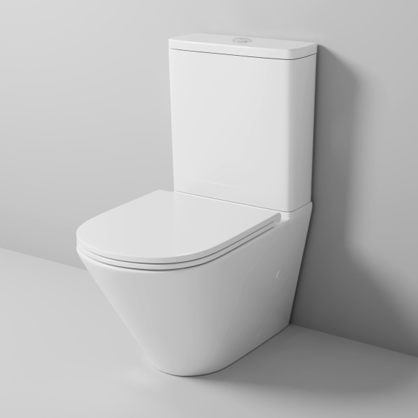 Унитаз напольный безободковый Grossman  GR-4449SQ с сиденьем микролифт