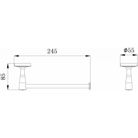 Полотенцедержатель Rush Balearic BA39511