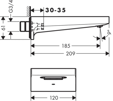Излив Hansgrohe Metropol 32543000