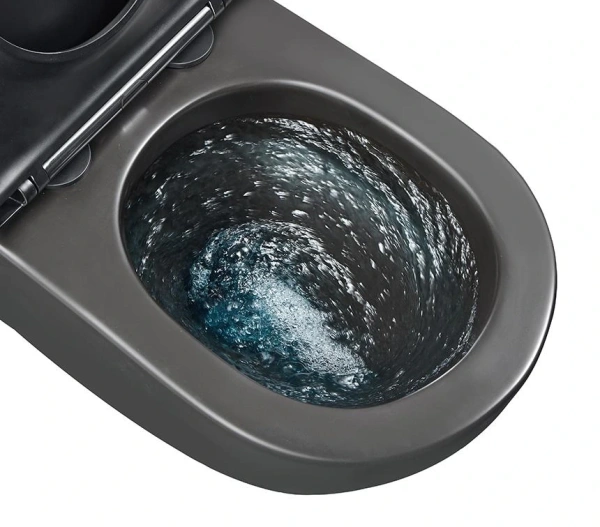 Подвесной унитаз безободковый Gid Tr2122TF-Bm черный матовый