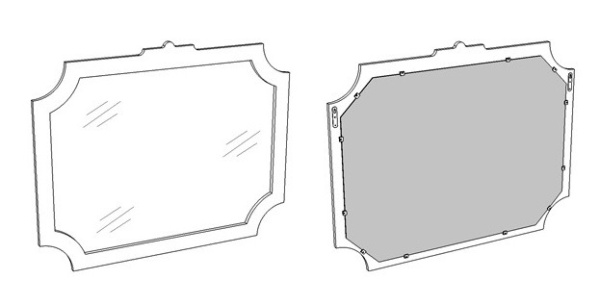Зеркало (105х84) Corozo Манойр 105 SD-00000272