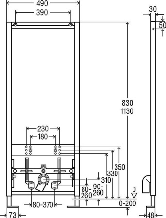 Инсталляция для биде Viega Eco Plus 727901