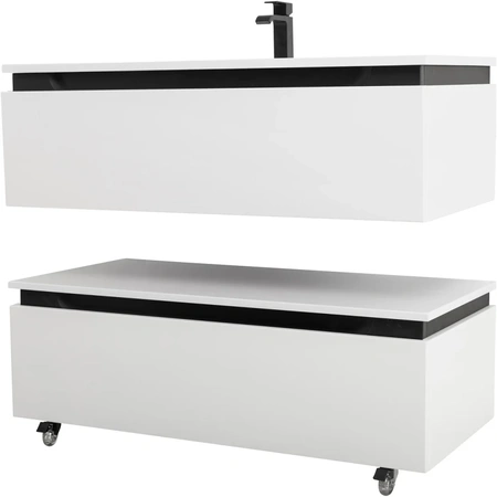 Тумба под раковину Cezares SLIDER-1000-1C-SO-BO Bianco Opaco