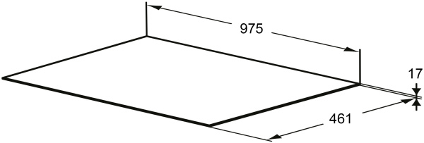 Столешница Grossman  ФЛАЙ 501001 белая