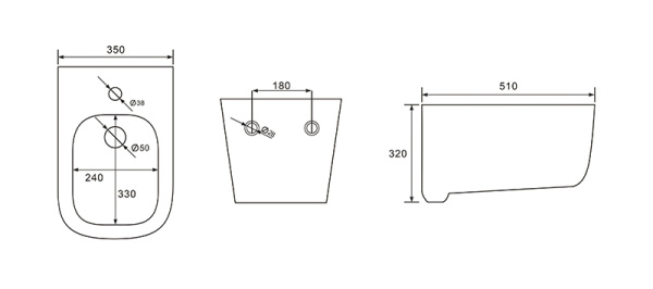 Биде подвесное Aquatek Лугано AQ1002-00