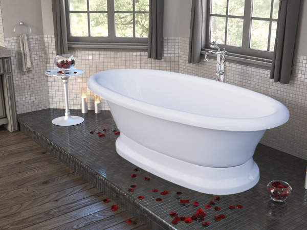 Ванна из литьевого мрамора Marmo Bagno Аззуро  (180x90) MB-A180-90 Ванна из литьевого мрамора Marmo Bagno Аззуро  (180x90) MB-A180-90