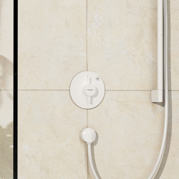 Смеситель для душа Hansgrohe DuoTurn S 75618700 матовый белый