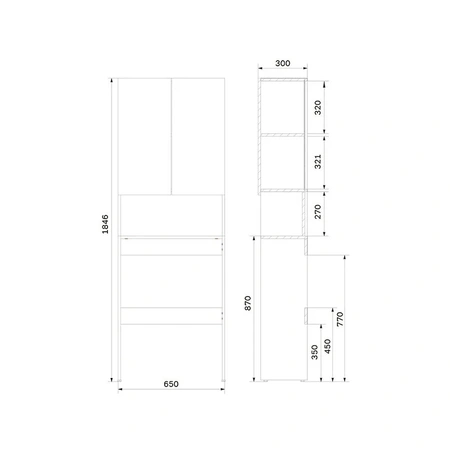 Шкаф напольный 65 см Am.Pm X-Joy M85CSX06521WG1 белый глянец