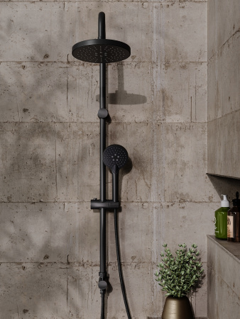 Душевая стойка Orange O-Shower OW02b черный матовый