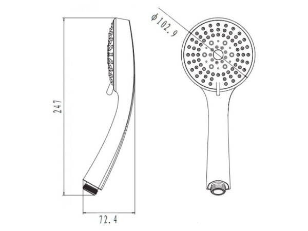 Ручной душ Raiber RHS02