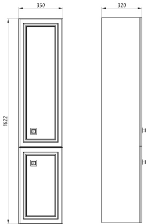 Пенал ASB-Woodline Каталина 35 12105