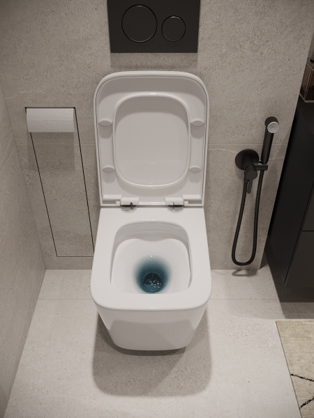 Унитаз подвесной безободковый TORNADO Agger AT11150  сиденье с микролифтом