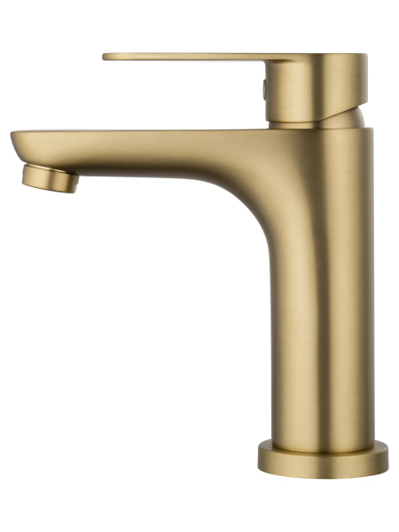 Смеситель для раковины WONZON & WOGHAND ALFA, брашированное золото WW-A40202-BG