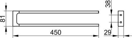 Полотенцедержатель Keuco Edition 11, 11118130000