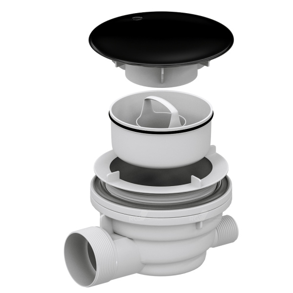 Сифон для душевых поддонов RGW Velplex QYD-01 39241101-04 черный