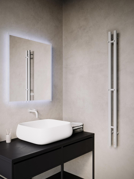 Электрический полотенцесушитель (120х10) Terminus DU0 4670078573889 белый