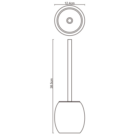 Ершик для унитаза WasserKRAFT Ruwer K-6727