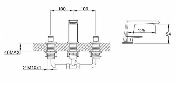 Смеситель для раковины BelBagno Arlie ARL-LTF-CRM