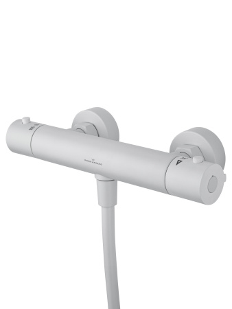 Смеситель для душа с термостатом WONZON & WOGHAND INN 3, белый матовый WW-B2065-A-MW