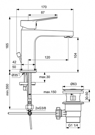 Смеситель для раковины Ideal Standard Entella BC232AA