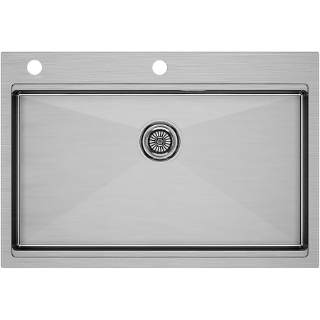 Кухонная мойка Paulmark  Vast-PRO PM707551-BS брашированная нерж. сталь