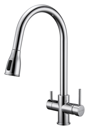 Смеситель для кухни с подключением к фильтру  Paulmark Lange La214212-CR