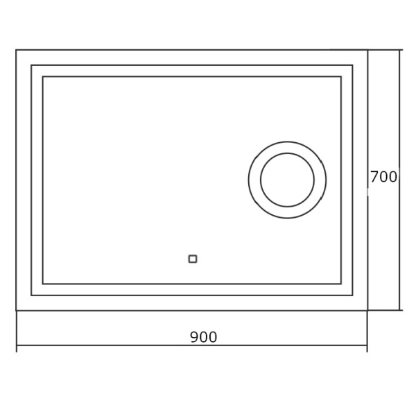 Зеркало (91,5х68,5) Silver Mirrors Оптима ФР-00001375