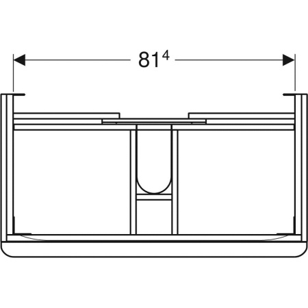 Тумба с раковиной Geberit Smyle Square 500.251.01.1+ 500.354.JK.