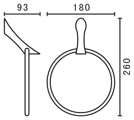 Полотенцедержатель Art&Max AM-E-1580