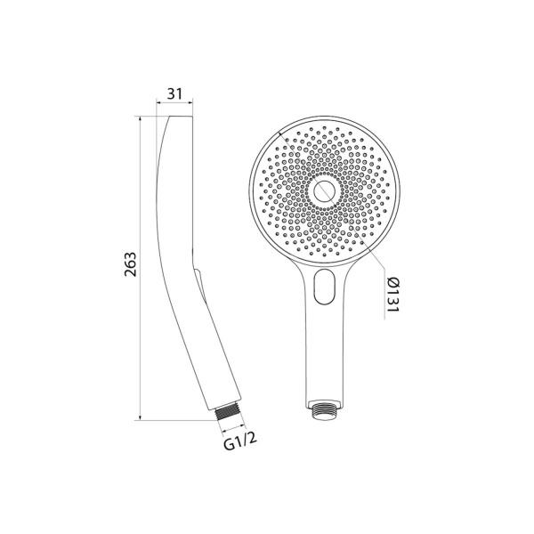 Лейка для душа IDDIS SpaHome хром (SPA3F0Ci18)