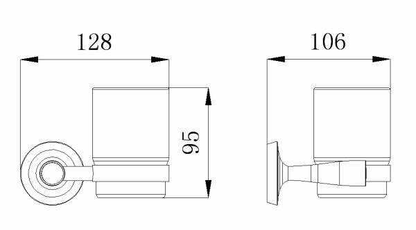 Подстаканник одинарный RUSH Balearic BA39310