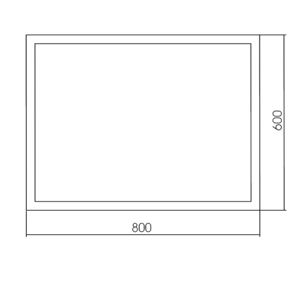 Зеркало (80х60) Silver Mirrors  Торманс ФР-00001711