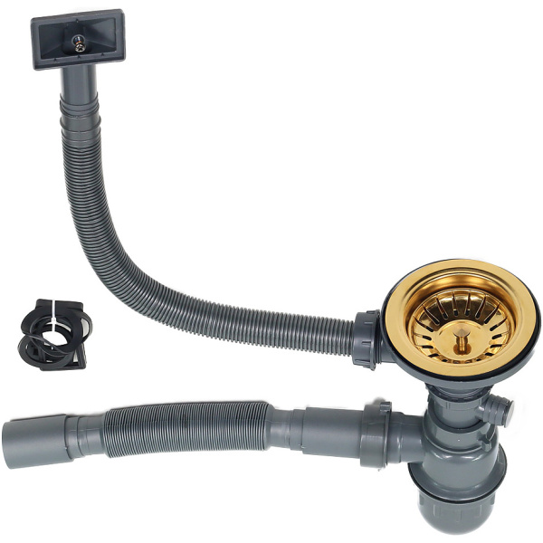 Кухонные мойки: (53х43х22) MELANA ProfLine D5343HG, золото