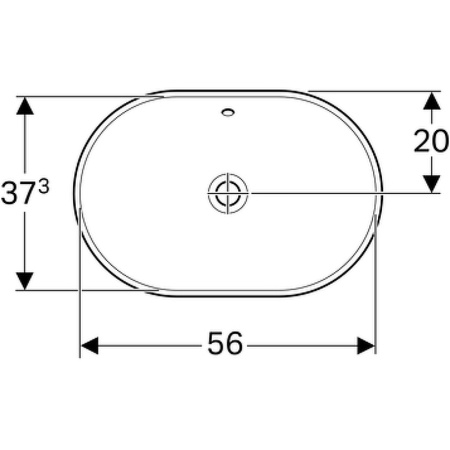 Раковина встраиваемая сверху Geberit VariForm 60 500.728.01.2