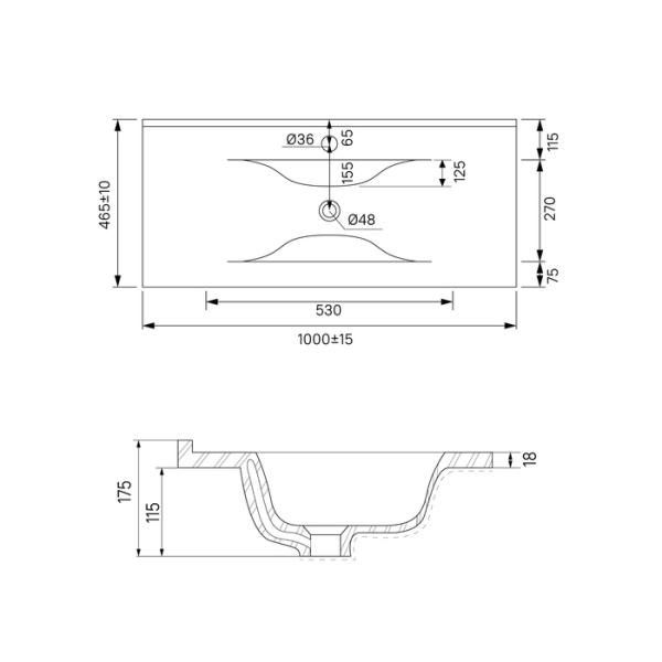 Тумба с раковиной Iddis  Cloud белая,  100 см (CLO10WFi95K)