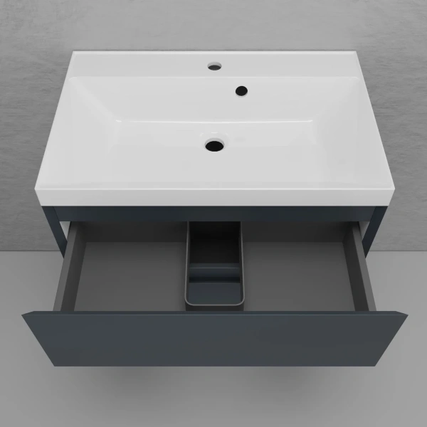 Тумба подвесная без раковины 70 см Style Line Манхэттен ЛС-00002363 графит матовый