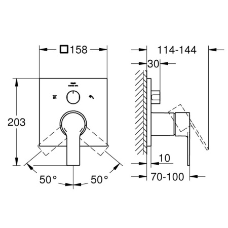Смеситель для ванны Grohe Allure 29176DL1