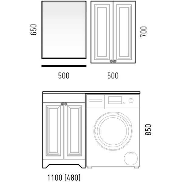 Тумба напольная Corozo Леон 50 SD-00000890