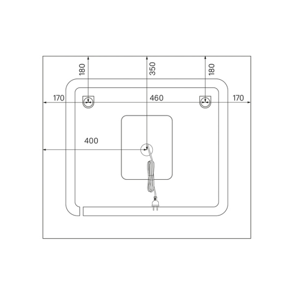 Зеркало с подсветкой и термообогревом, 80 см, IDDIS Zodiac (ZOD80T0i98)